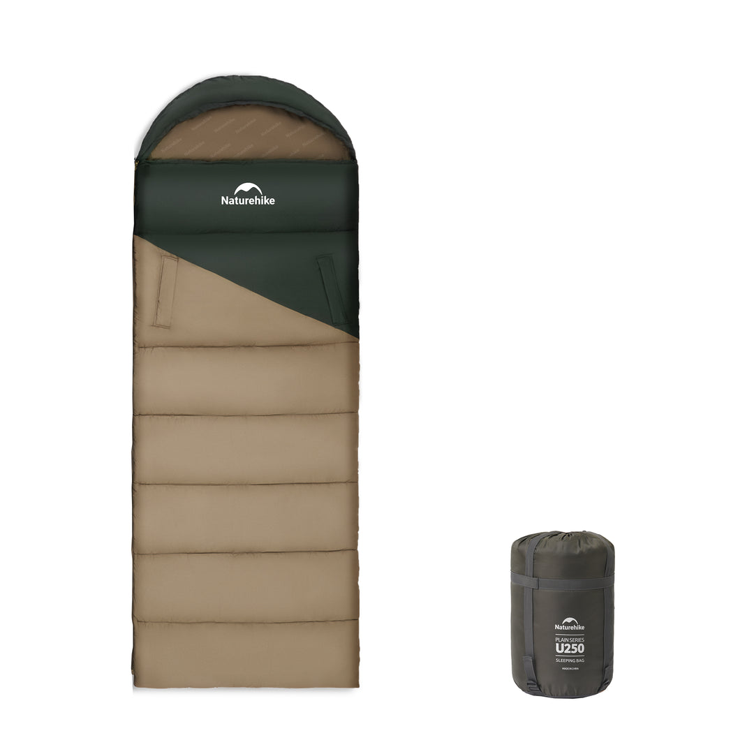 Solora™ U250 Hooded Synthetic Sleeping Bag 47°F / 8°C - Naturehike