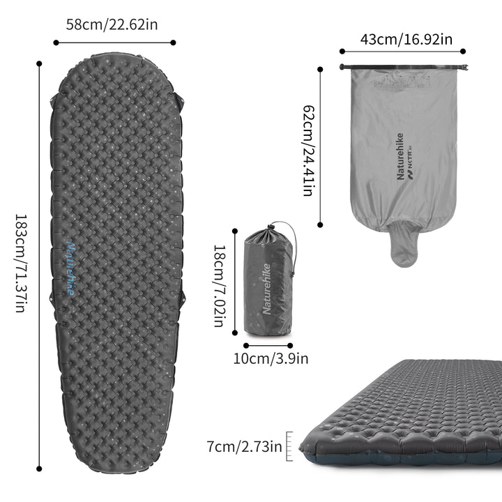 TuYe™ R3.5 Ultralight Inflatable Pad - Naturehike
