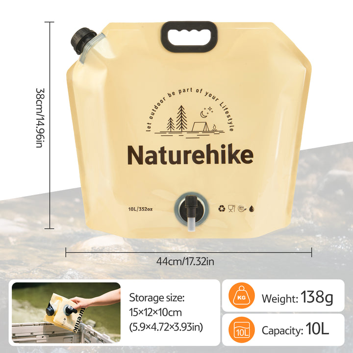 10L Foldable Water Bag with Tap - Naturehike