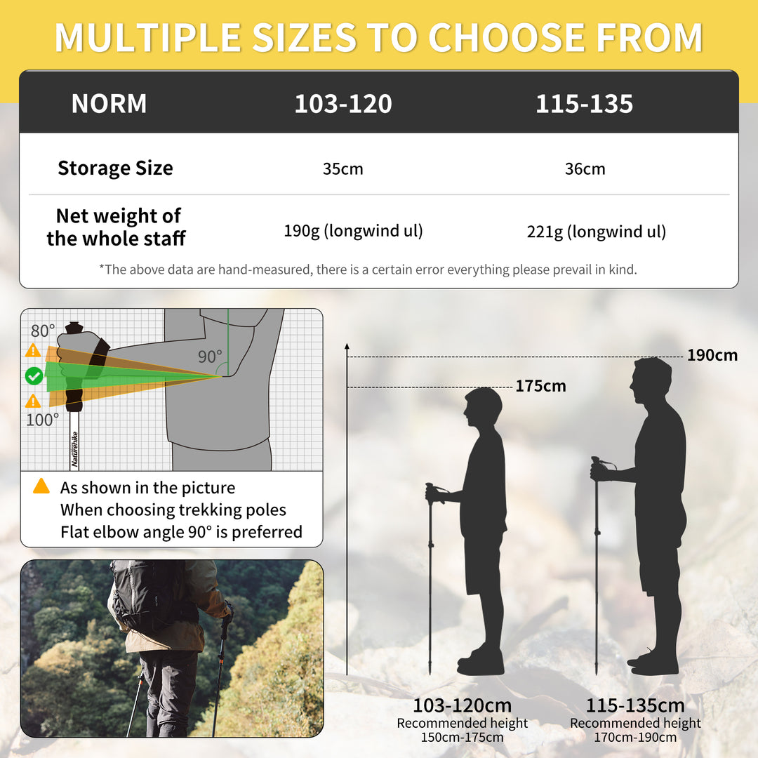 Naturehike Gale Terk UL Trekking Poles - Naturehike