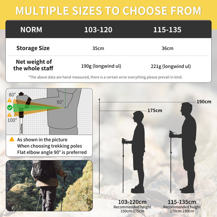 Naturehike Gale Terk UL Trekking Poles - Naturehike
