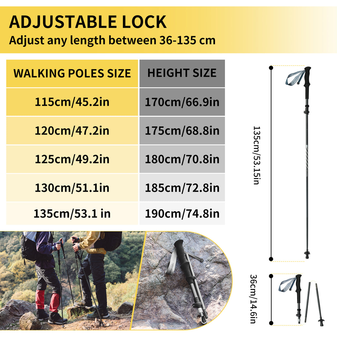 Naturehike Gale Terk PRO Trekking Poles - Naturehike