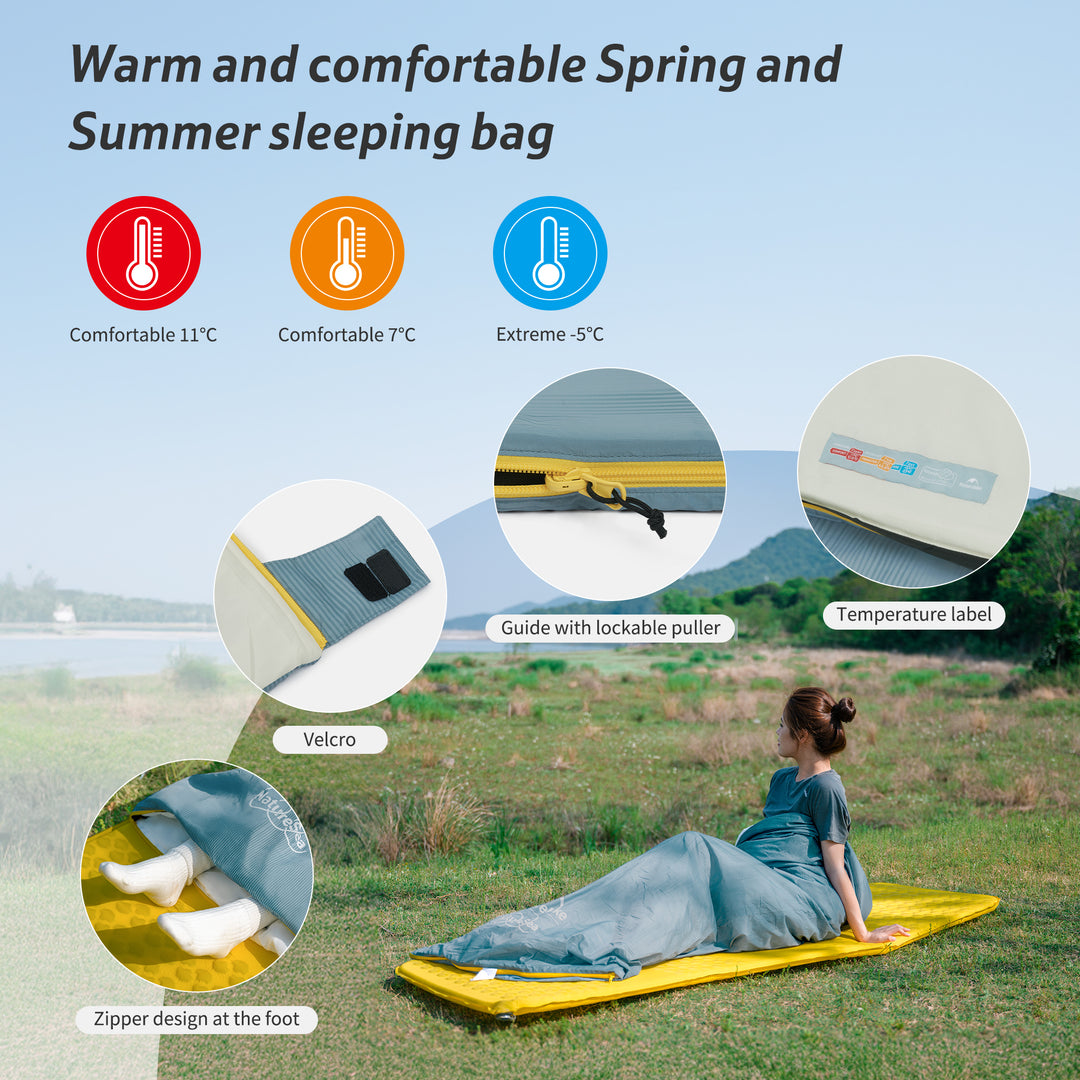 NatureSea™ Lightweight Comfortable Sleeping Bag 51.8°F / 11°C - Naturehike