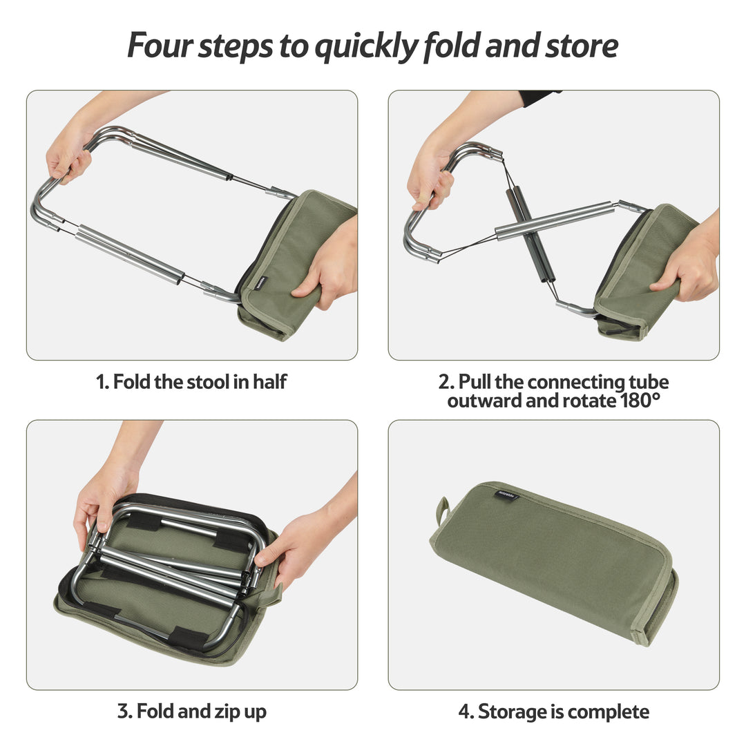 PeakLite™ XL01 Ultralight Folding Camping Stool - Naturehike