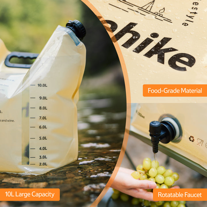 10L Foldable Water Bag with Tap - Naturehike