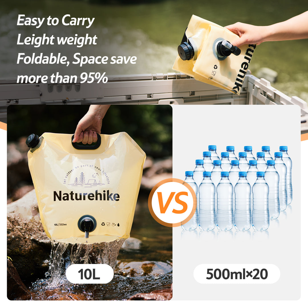 10L Foldable Water Bag with Tap - Naturehike