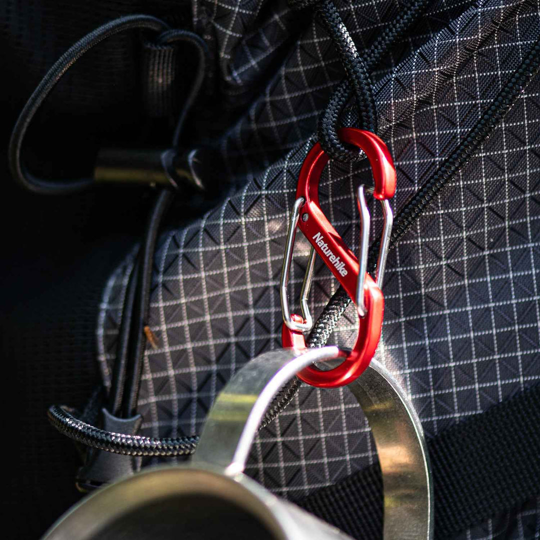 2-Pack S-Shaped Aluminum Alloy Carabiners