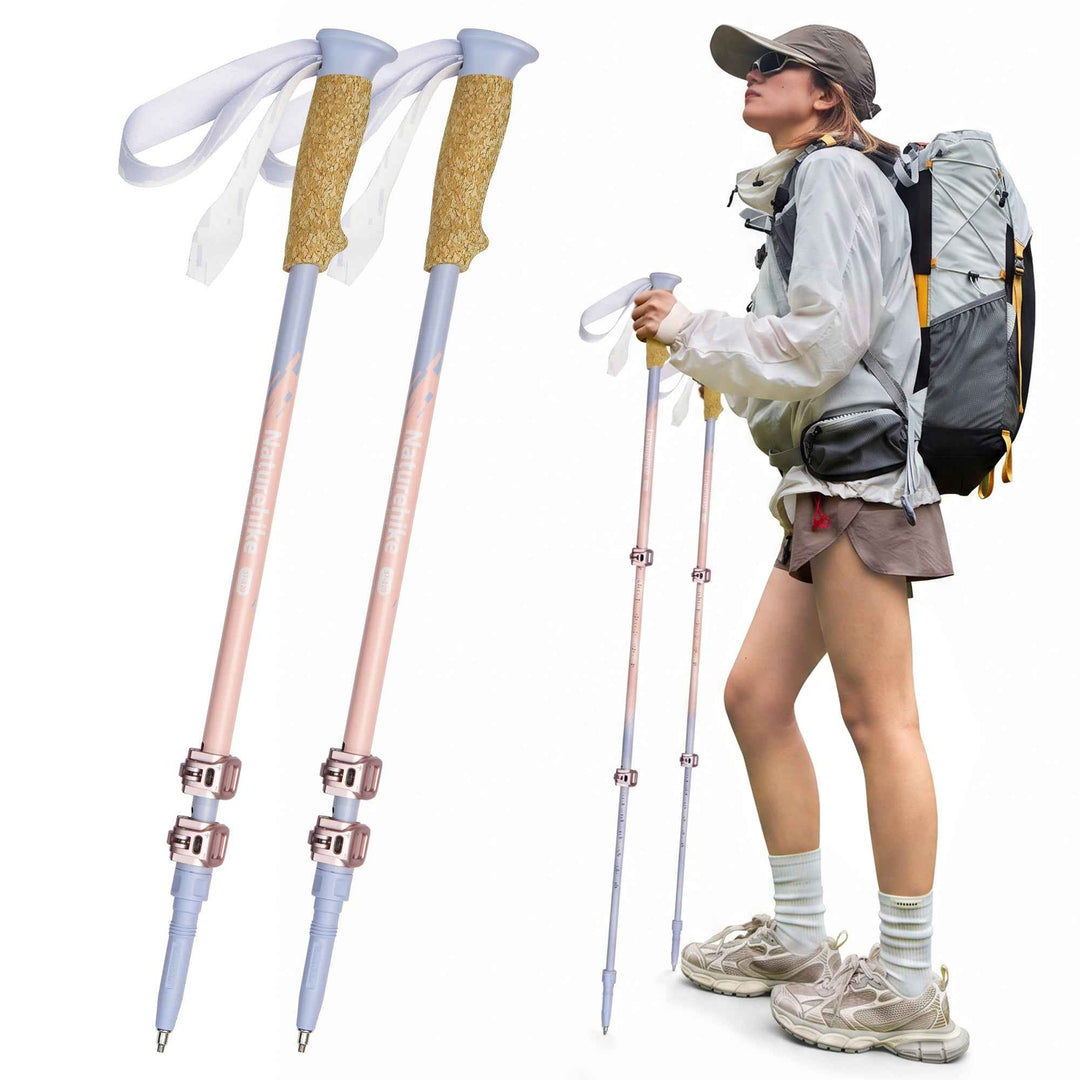 Sunsia™ EXT 3-Section Carbon Fiber Trekking Poles
