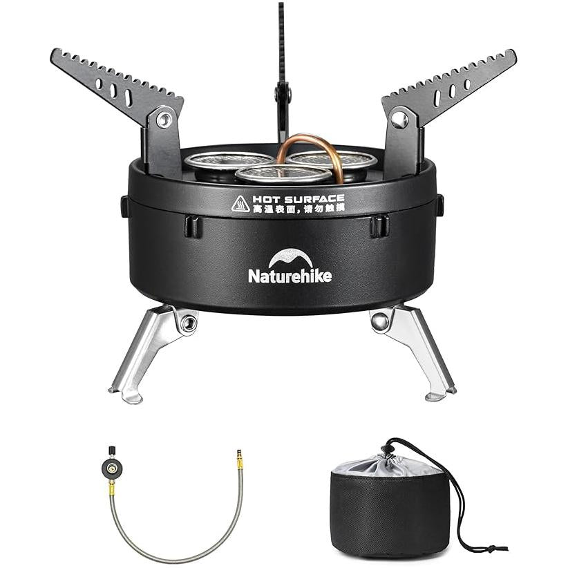 BlackStar™ High-Output Triple Burner Gas Stove - Naturehike