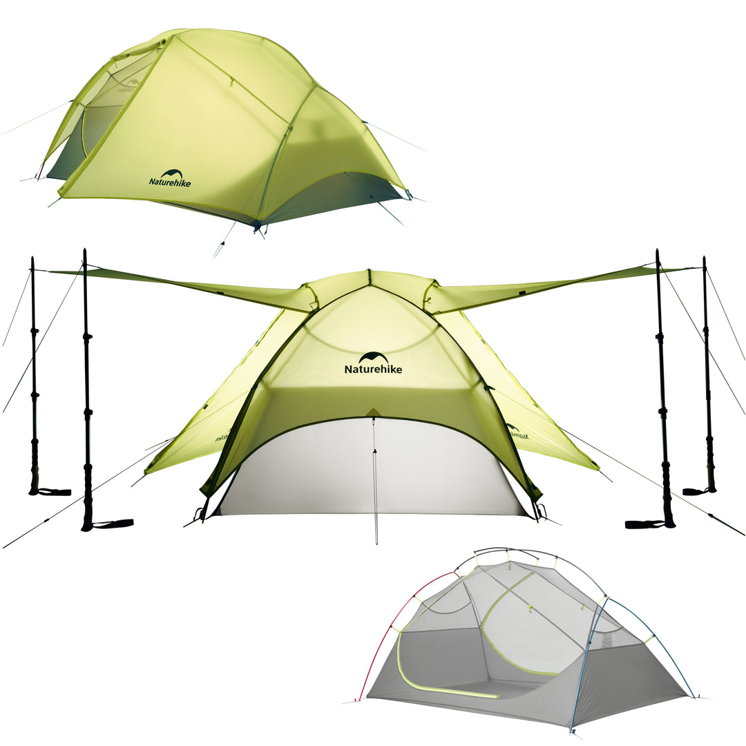 Star River™ EXT 2-Person Ultralight Backpacking Tent - Naturehike
