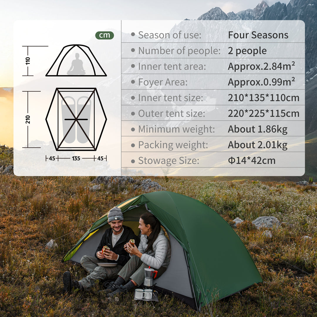 Cloud River™ Pro 2-Person 4-Season Backpacking Tent