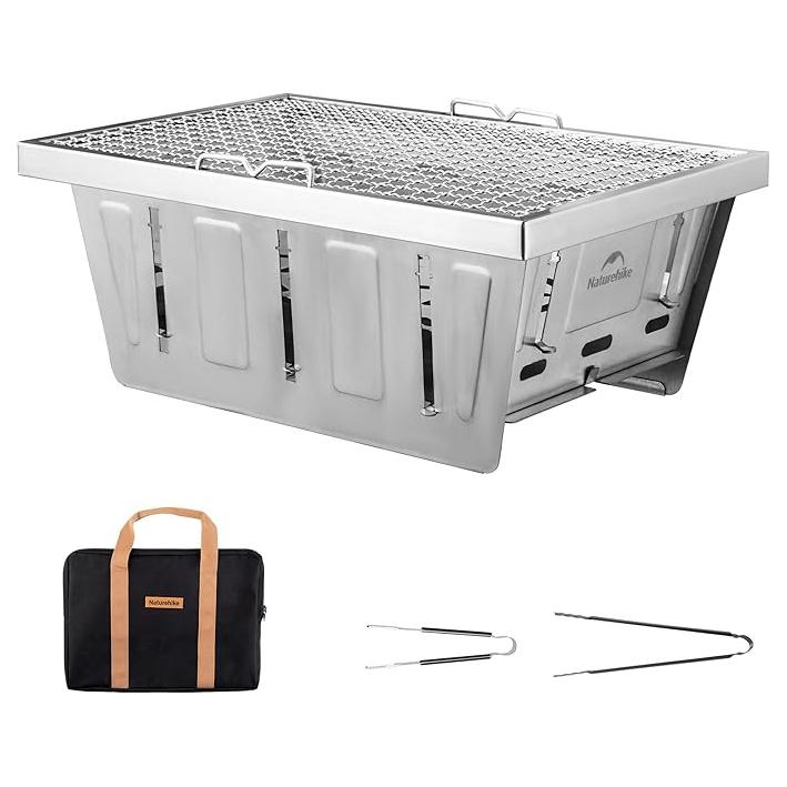 FieldVale™ Stainless Steel Folding BBQ Grill - Naturehike
