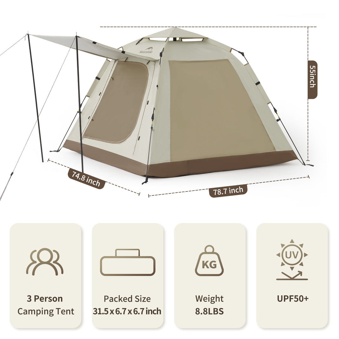 Ango™ Picnic Instant Camping Tent - Naturehike