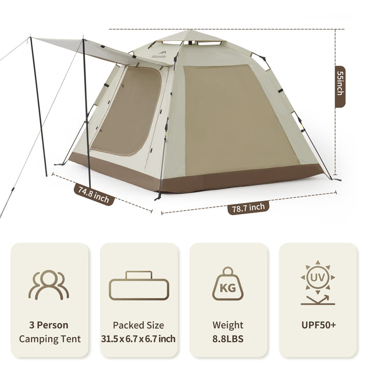 Ango™ Picnic Instant Camping Tent - Naturehike