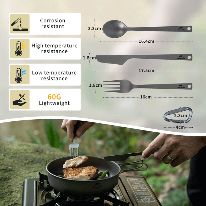 Titanium Camping Cutlery Set - Naturehike