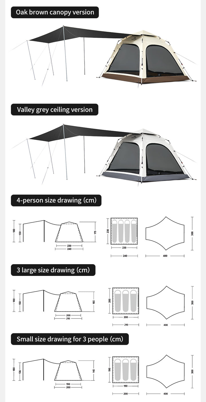 Ango™  Instant Camping Tent - Naturehike