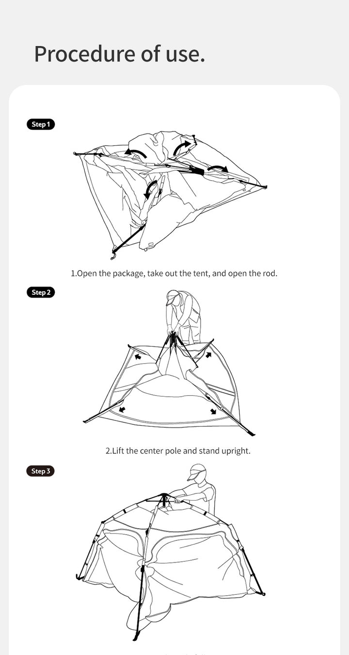 Ango™  Instant Camping Tent - Naturehike