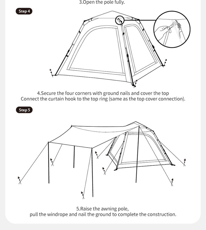 Ango™  Instant Camping Tent - Naturehike