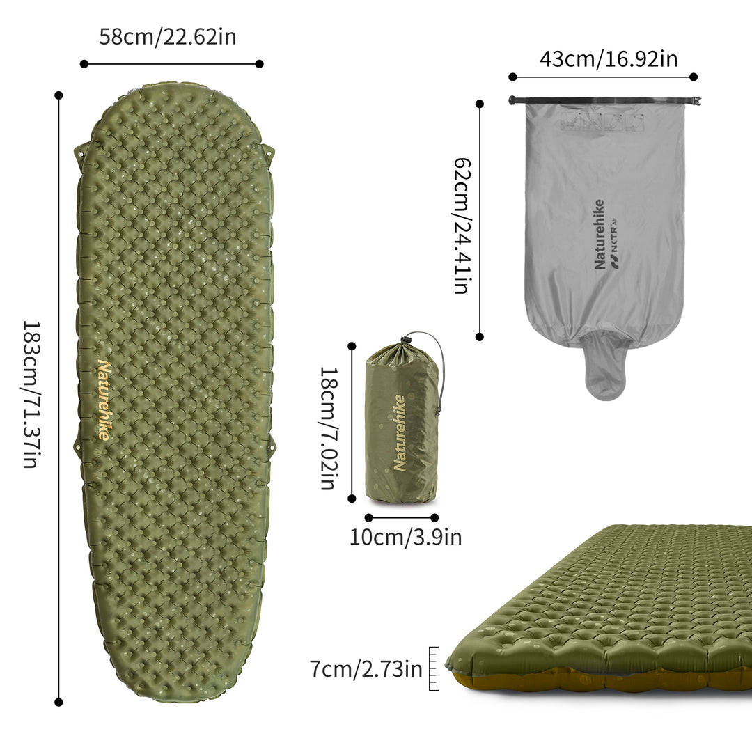 TuYe™ R3.5 Ultralight Inflatable Pad - Naturehike