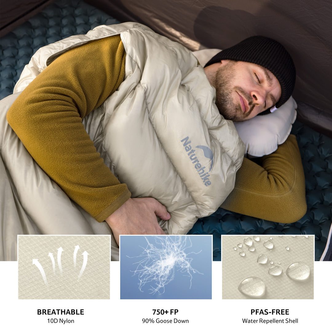 CW™ EXT Down Ultralight Sleeping Bag 50.9°F / 10.5°C - Naturehike