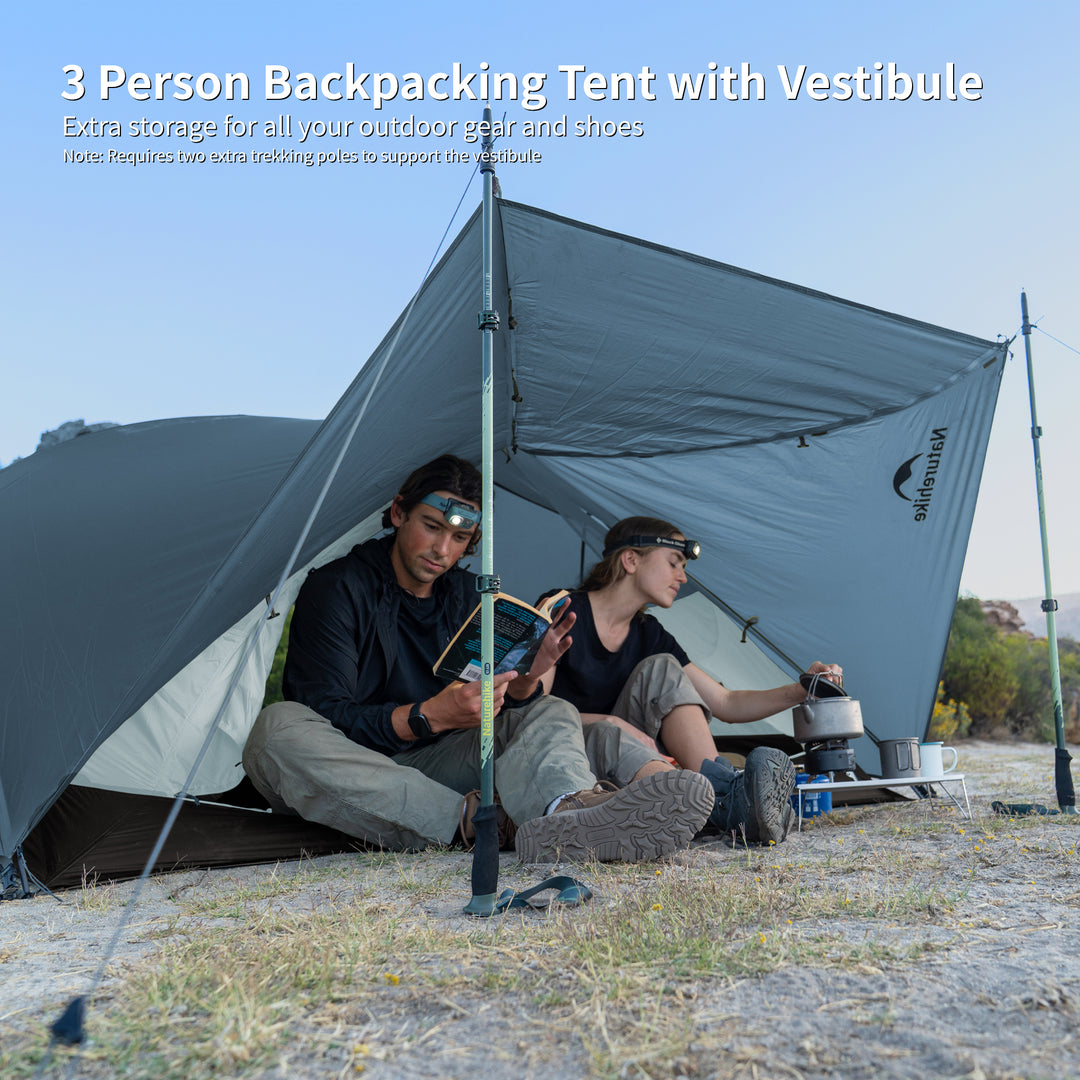 Mongar™ BASE 3-Person Backpacking Tent - Naturehike