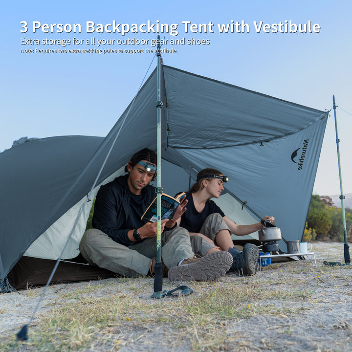 Mongar™ BASE 3-Person Backpacking Tent - Naturehike