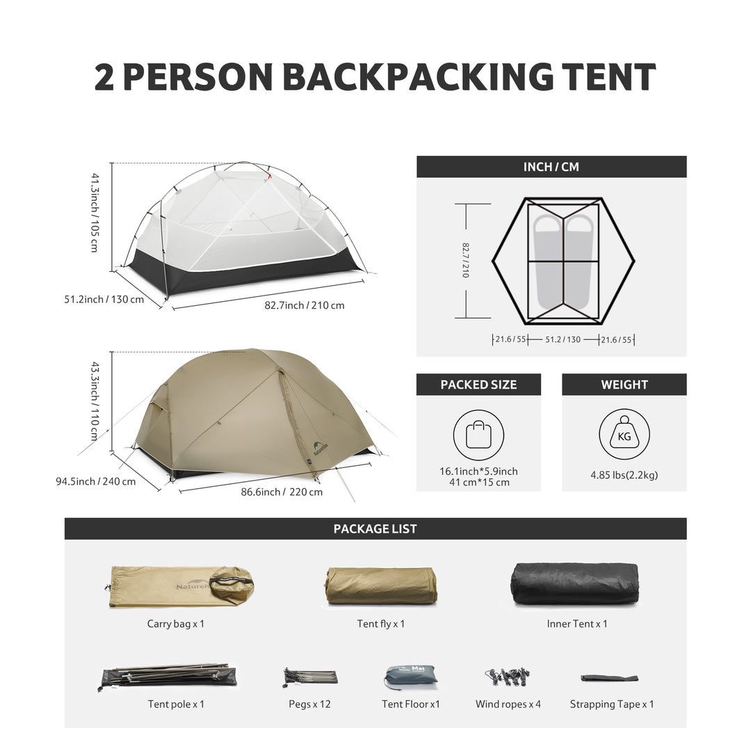 Mongar™ UL 2-Person Ultralight Backpacking Tent