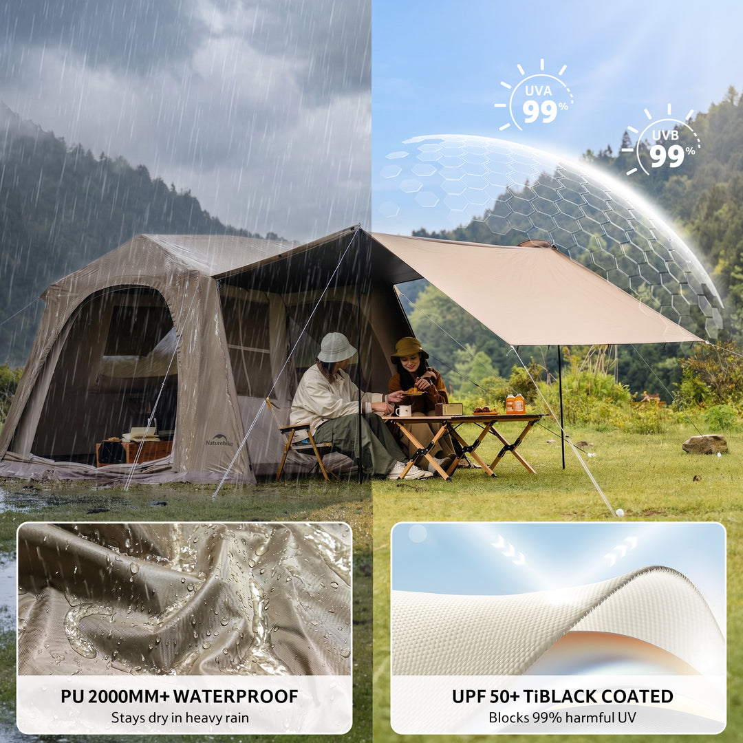 Village™ 6.0 New 4-Person Instant Cabin Tent - Naturehike