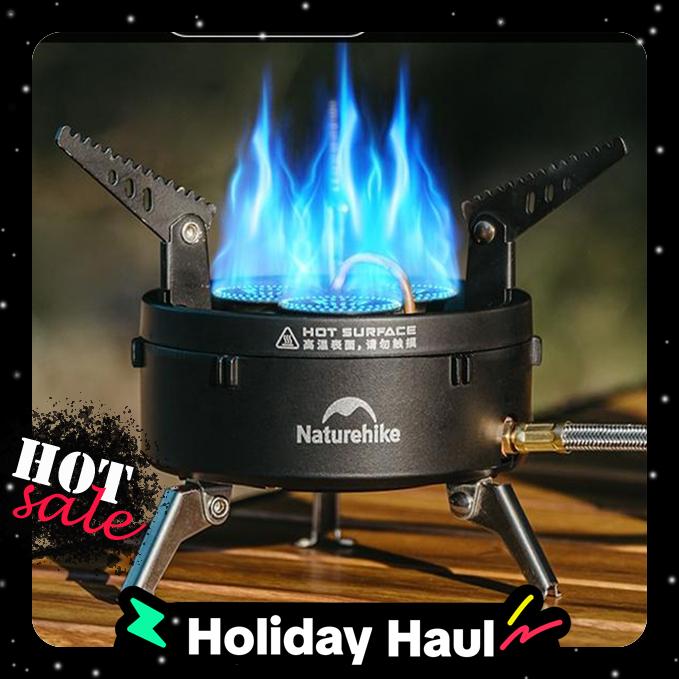 BlackStar™ High-Output Triple Burner Gas Stove - Naturehike