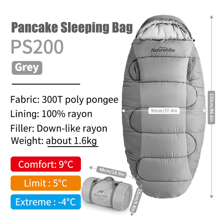 Egg-shaped Cotton Sleeping Bags With Arm Holes - Naturehike