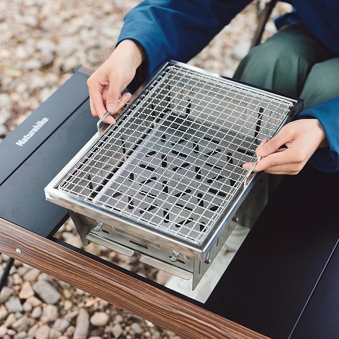 FieldVale™ Stainless Steel Folding BBQ Grill - Naturehike