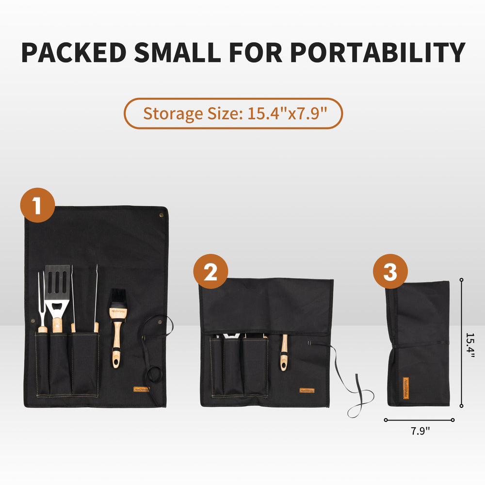 4-Piece Barbecue Tool Set - Naturehike