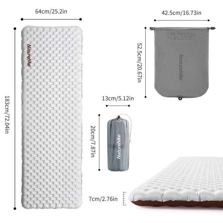 TuYe™ R3.5 Ultralight Inflatable Pad - Naturehike