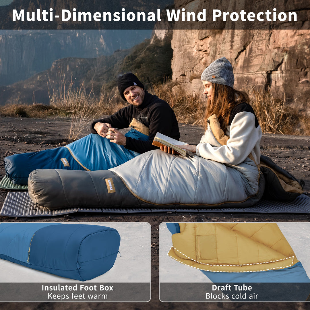 Mujin™ Pro Synthetic Mummy Sleeping Bag 28°F / -2°C - Naturehike