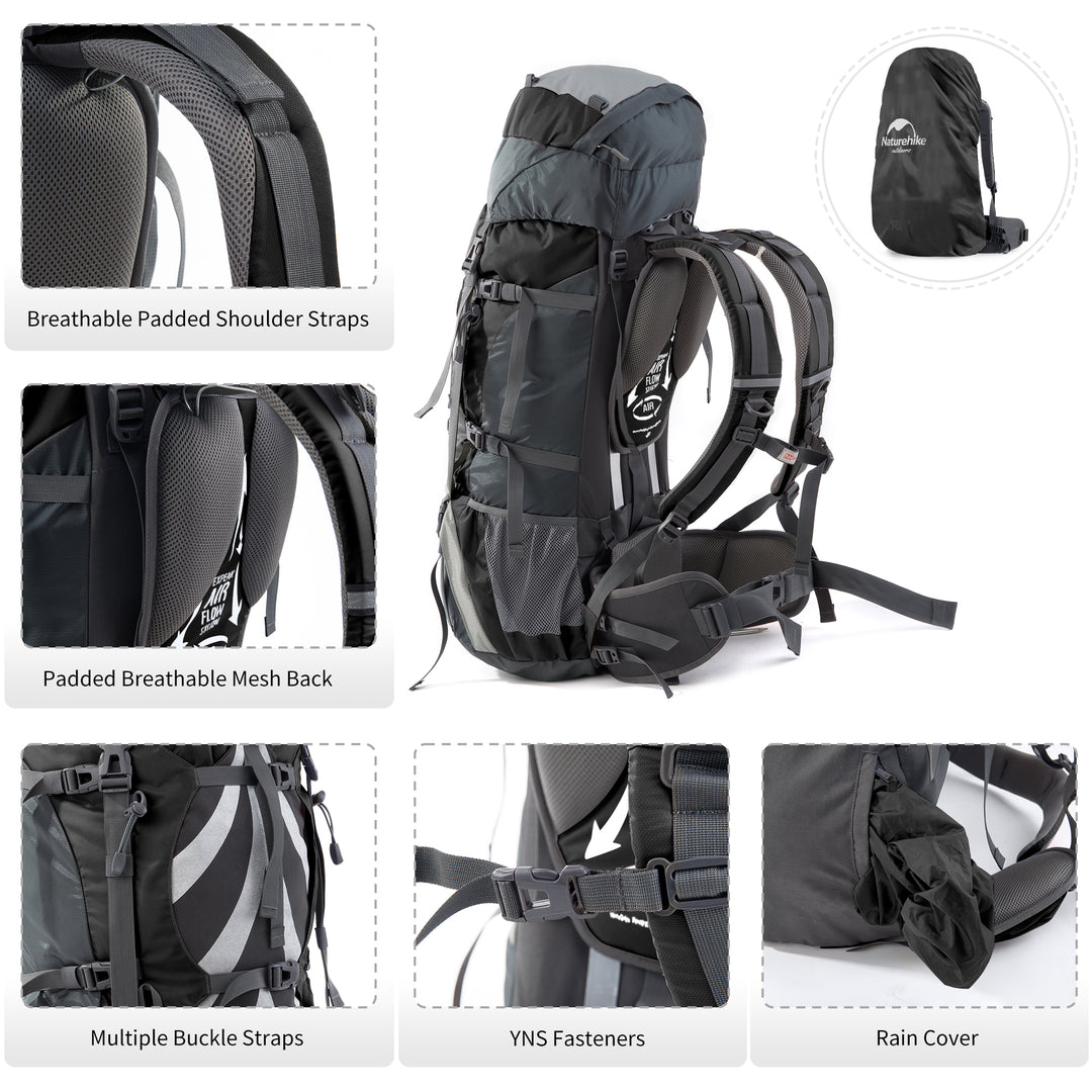 70+5L Mountaineering Backpack - Naturehike