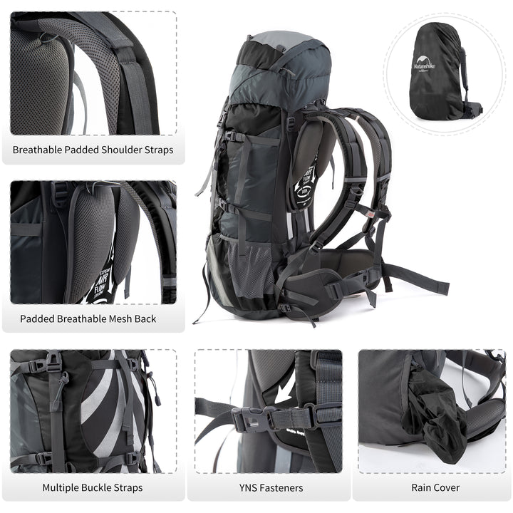 70+5L Mountaineering Backpack - Naturehike