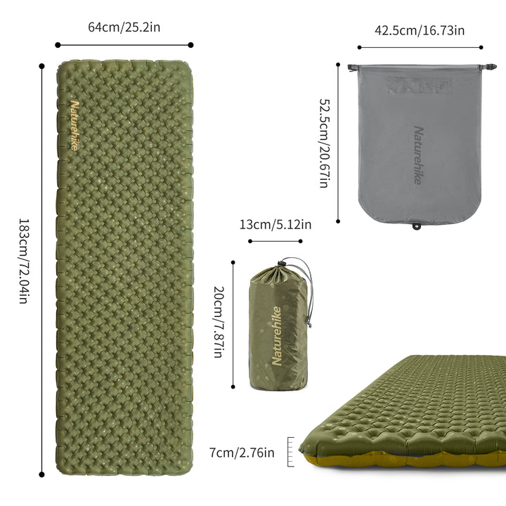 TuYe™ R3.5 Ultralight Inflatable Pad - Naturehike