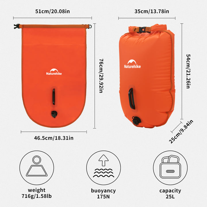 25L High Visible Safety Dry Bag - Naturehike