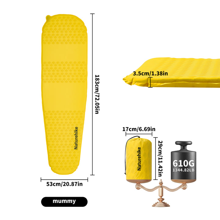 Yugu™ R3.6 Ultralight Self-Inflating Sleeping Pad - Naturehike