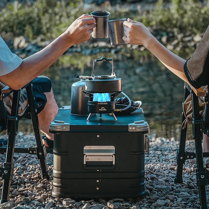 BlackStar™ High-Output Triple Burner Gas Stove - Naturehike