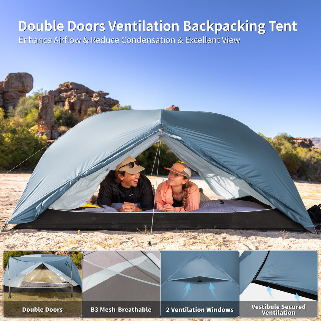 Mongar™ BASE 2-Person Backpacking Tent - Naturehike