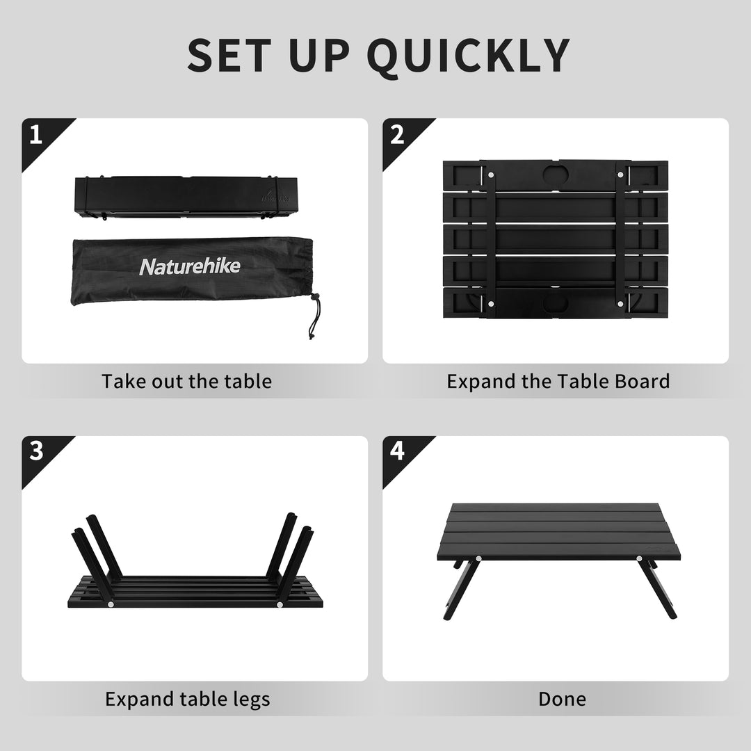 StarCore™ Aluminum Folding Camping Table - Naturehike