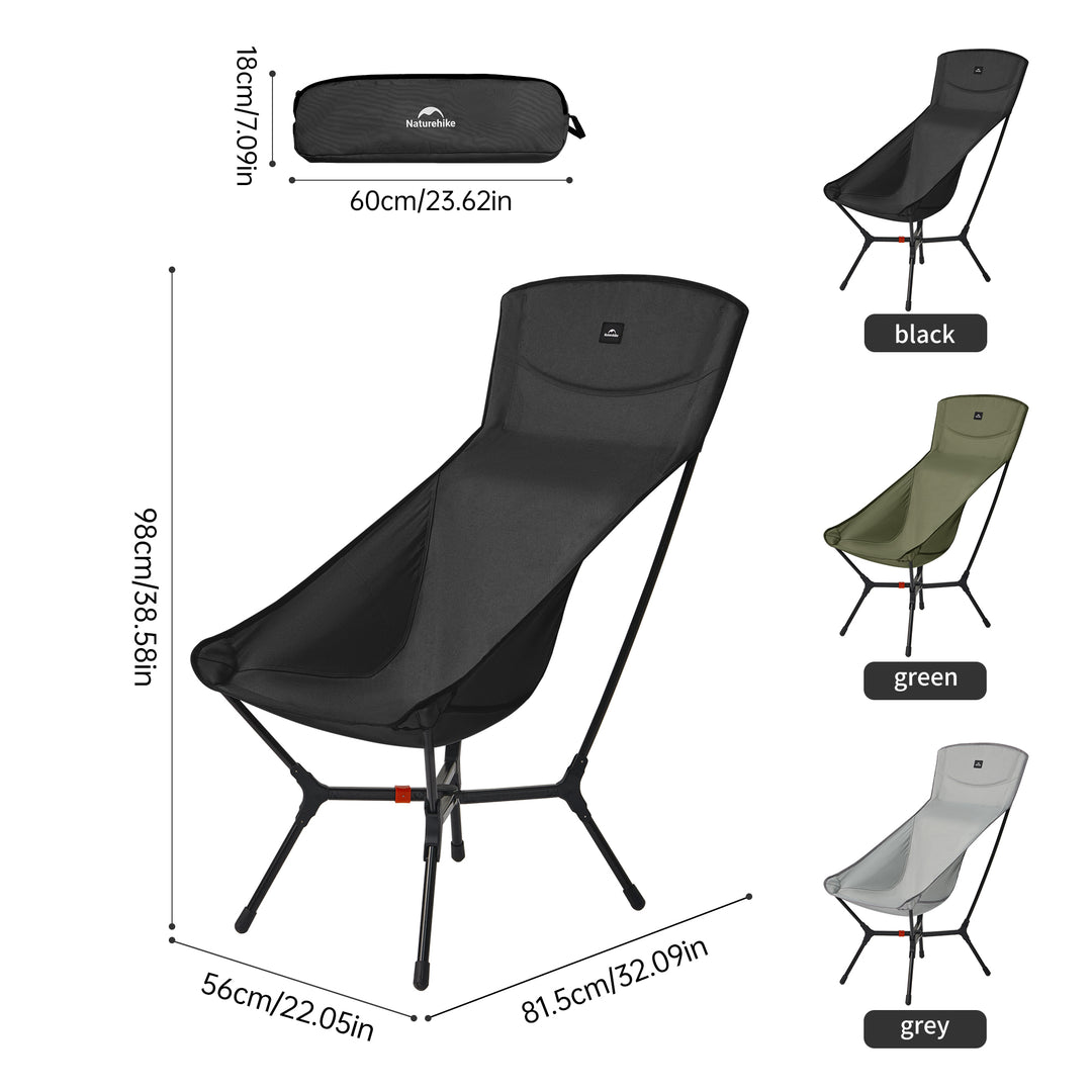 PeakLite™ YL01 Ultralight Foldable Camping Chair L - Naturehike