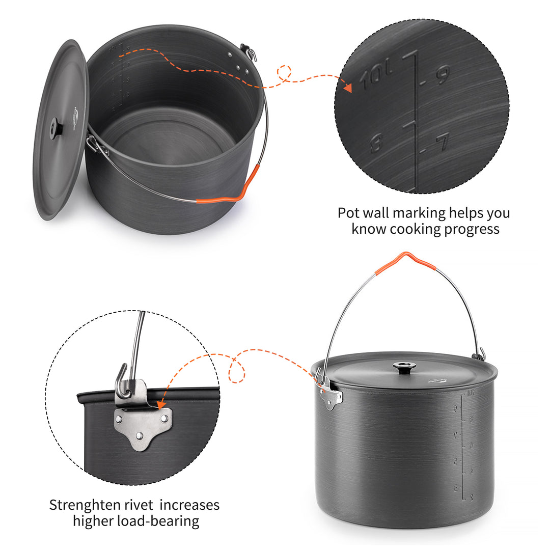 Aluminum Alloy Hanging Pot 10L - Naturehike