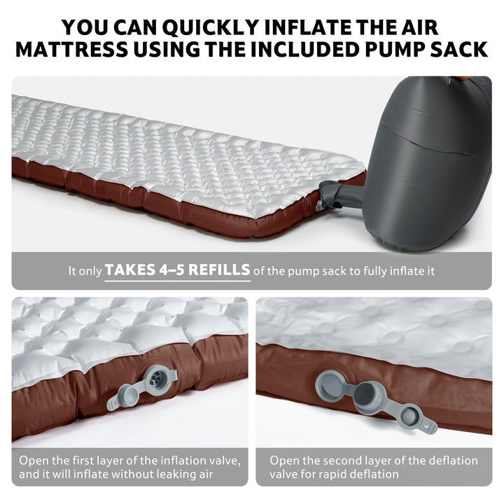 TuYe™ R5.8 Ultralight Inflatable Pad with Reinforced Sidewalls - Naturehike