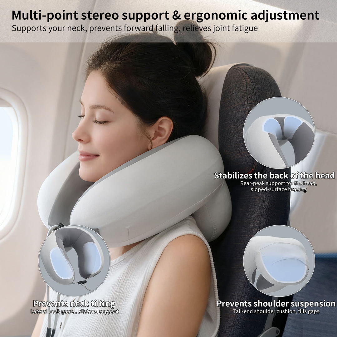 Yugu™ U-Shape Inflatable Travel Neck Pillow
