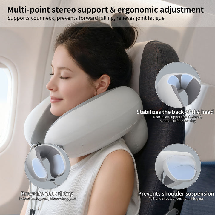 Yugu™ U-Shape Inflatable Travel Neck Pillow