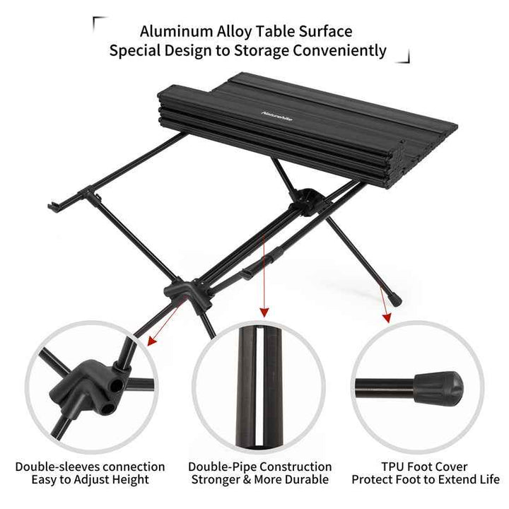 PeakLite™ FT11 Detachable Aluminum Camping Table