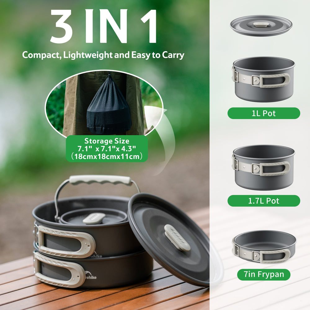 TrailCook™ Camping Aluminum Cookset - Naturehike