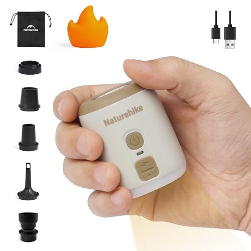 Naturehike Ultralight Mini Air Pump with Camping Light - Naturehike